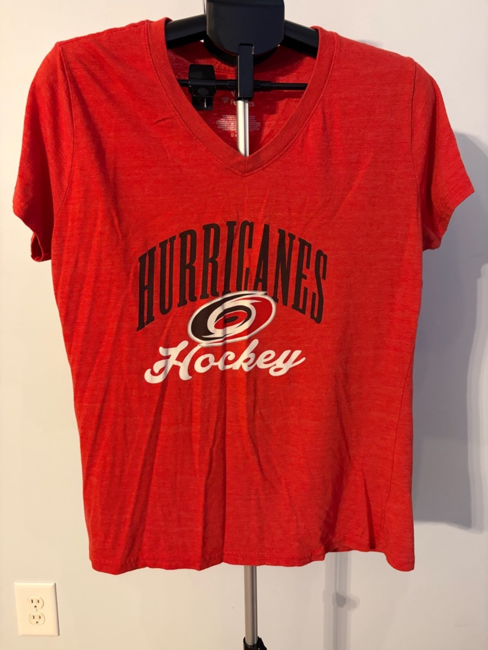 Fanatics Red Crewneck Tee with White Logo
